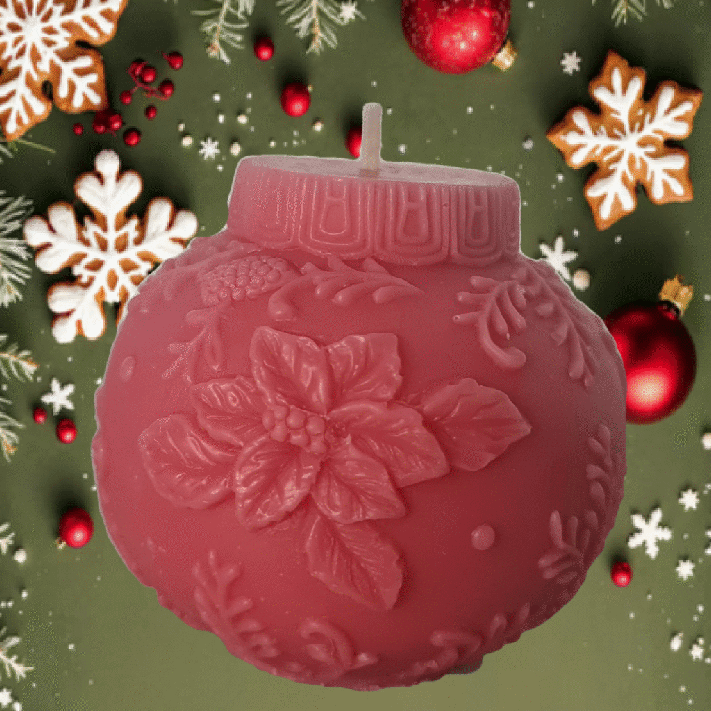 Świeca Dekoracyjna - Bombka Świąteczna