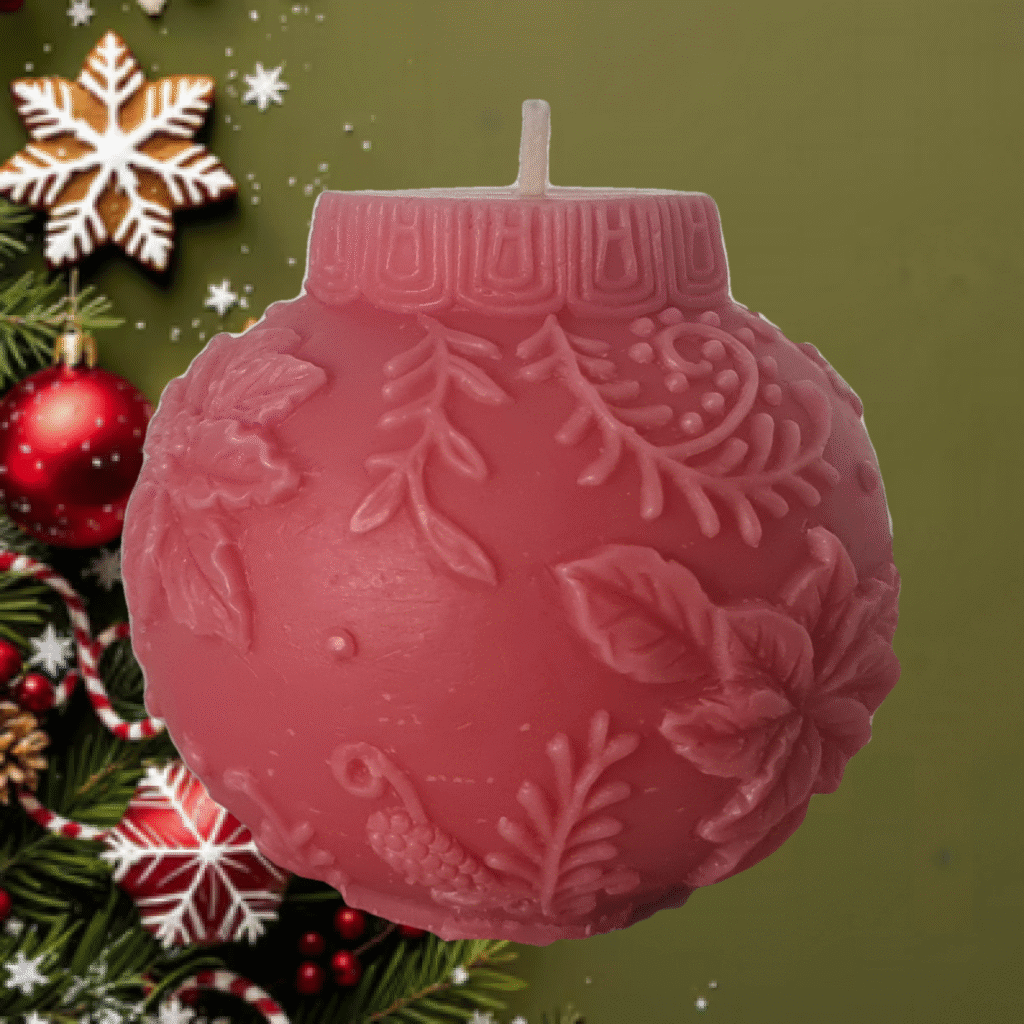 Świeca Dekoracyjna - Bombka Świąteczna