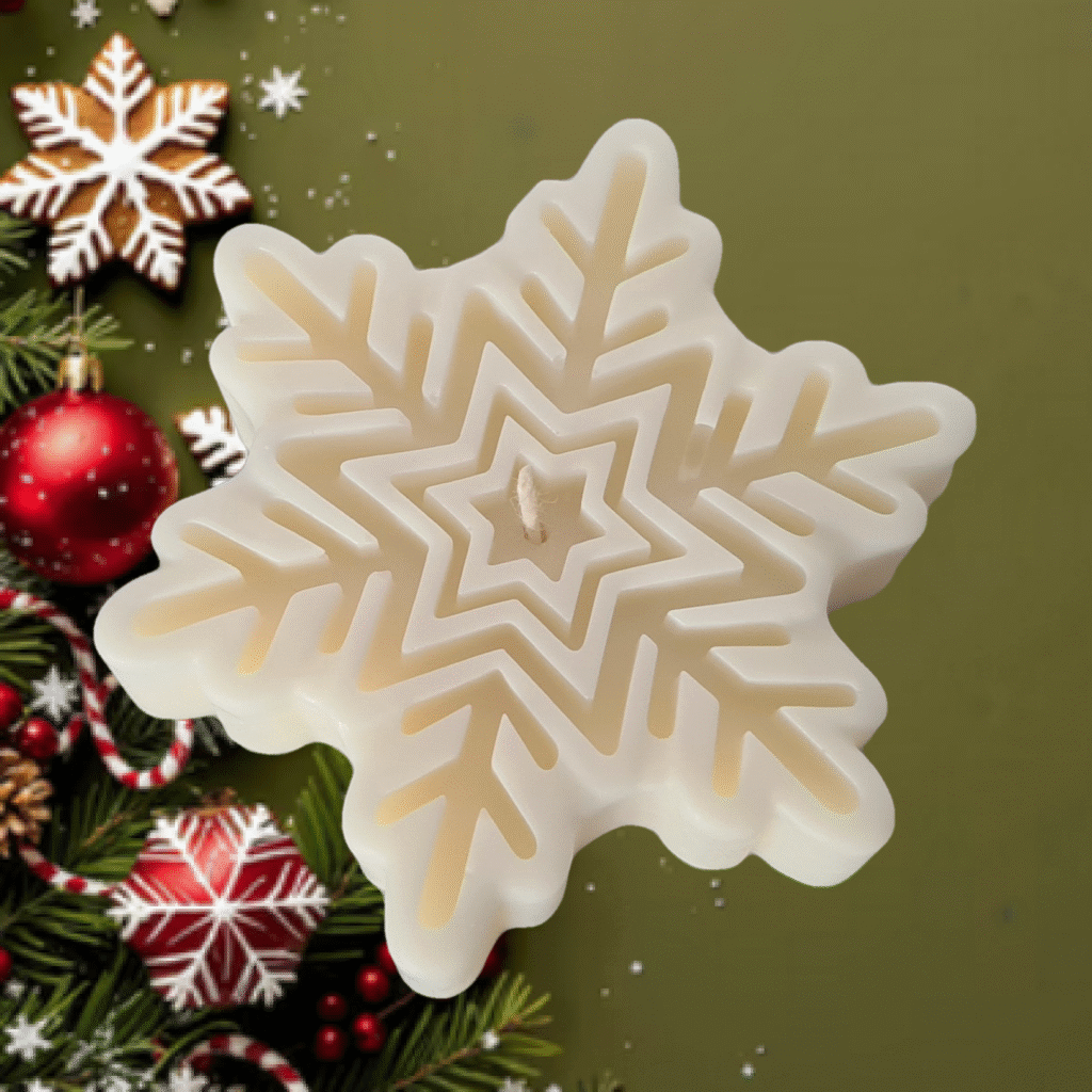 Świeca Dekoracyjna - Śnieżynka