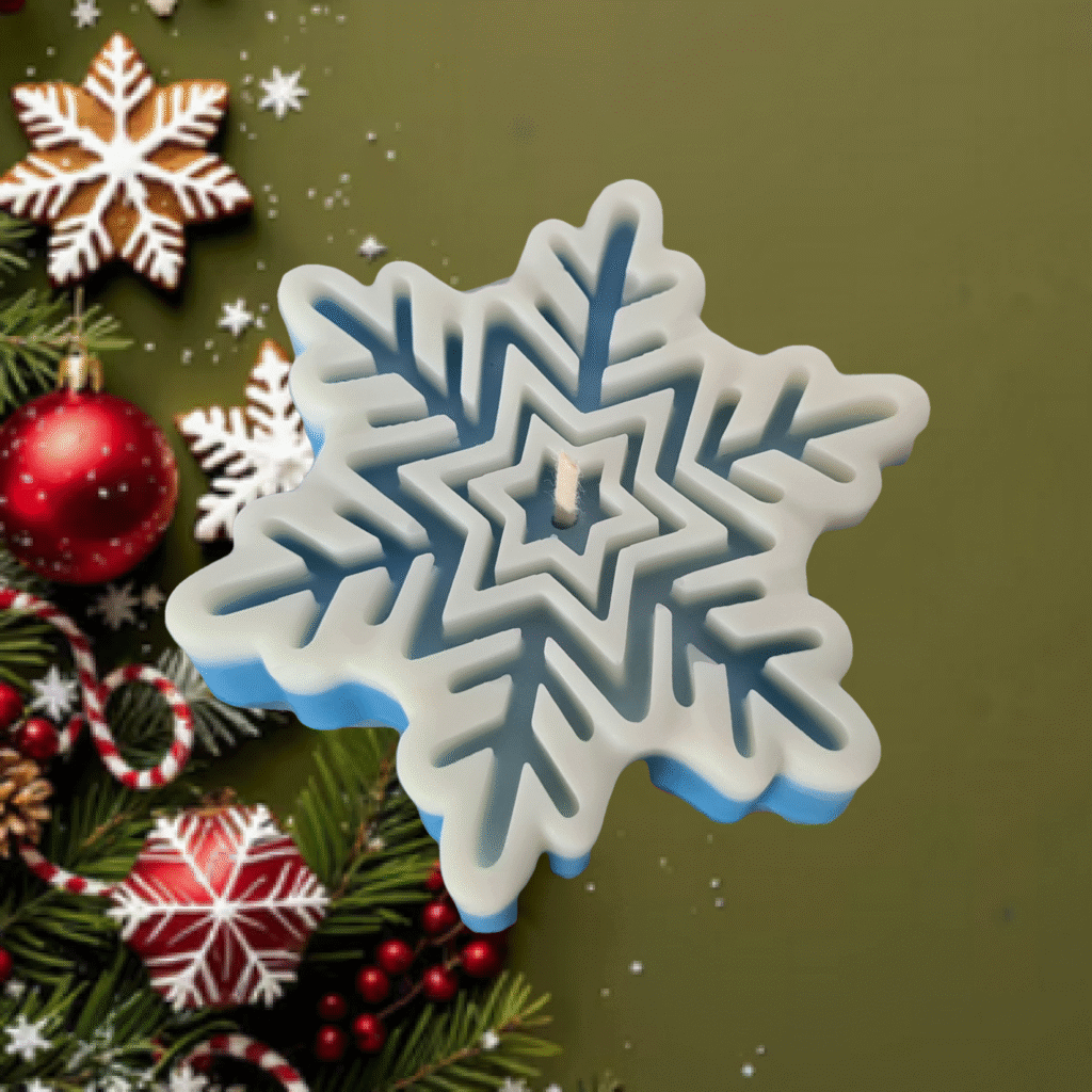 Świeca Dekoracyjna - Śnieżynka