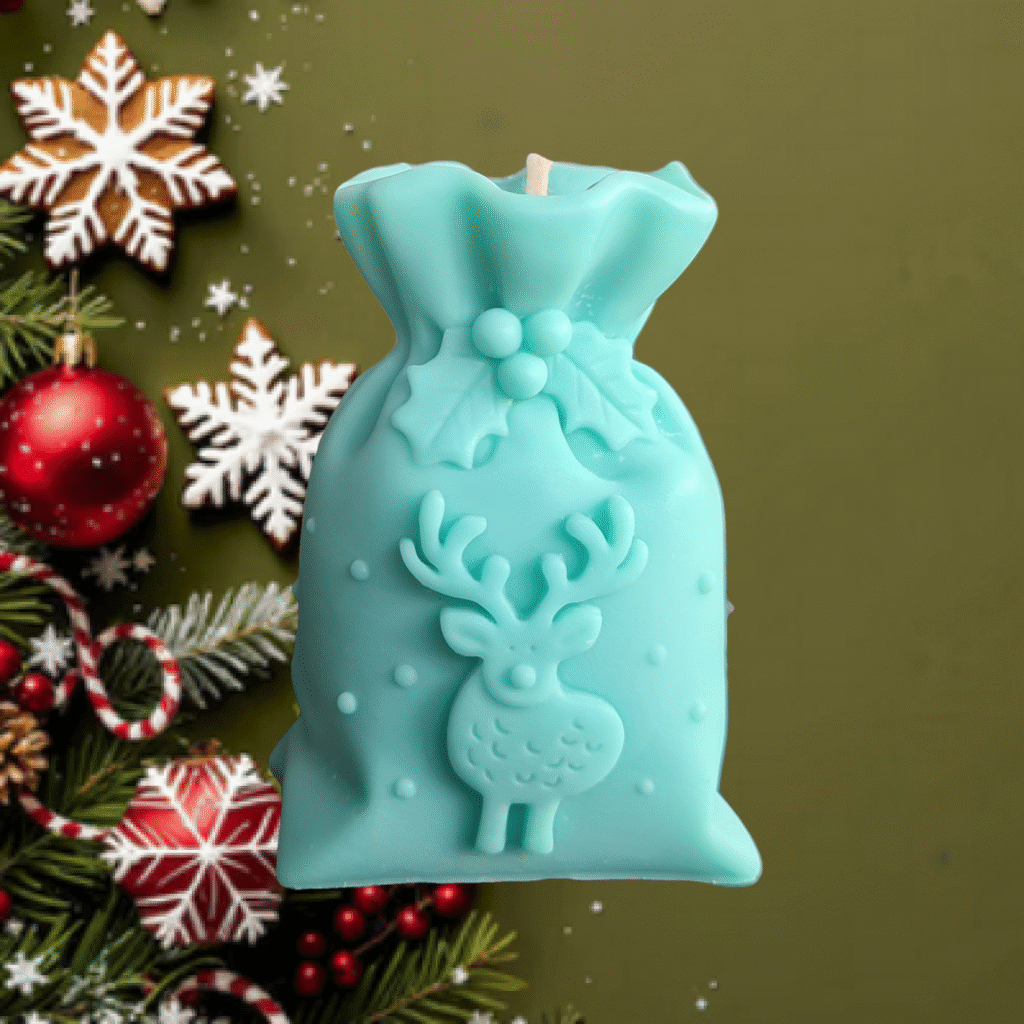 Świeca Dekoracyjna - Worek Renifer