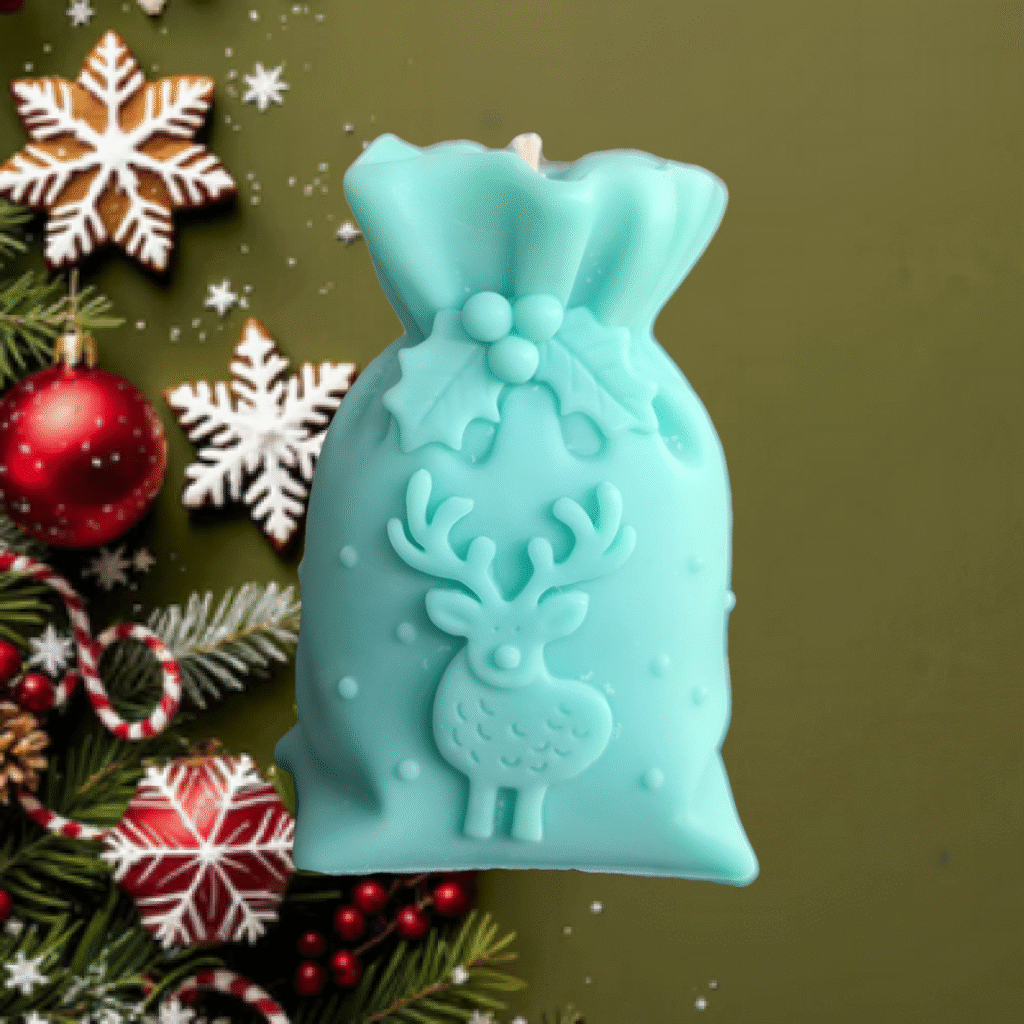 Świeca Dekoracyjna - Worek Renifer