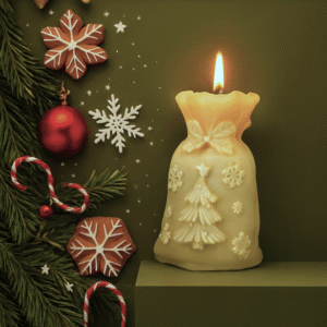 Świeca Dekoracyjna - Worek Choinka